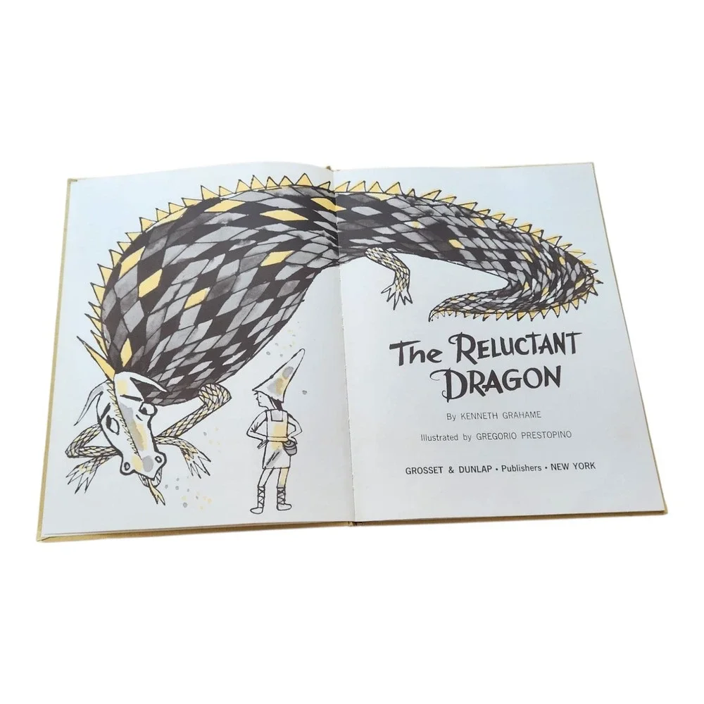 The Reluctant Dragon‎ Illustrated Book 1968 Kenneth Grahame Prestipino 1st Ed